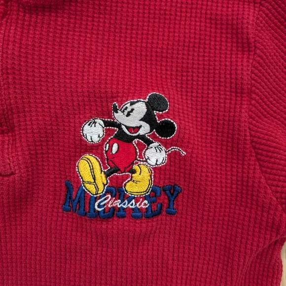 Vintage Disney Mickey Mouse Long Sleeve Thermal T-shirt - Picture 2 of 5